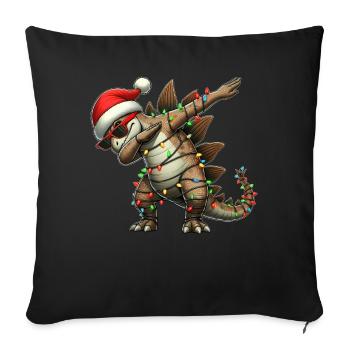 Polka Dot Stegosaurus Dinosaur Sunglasses Nied - Sofa pillowcase 17,3'' x 17,3'' (45 x 45 cm) - black - Front