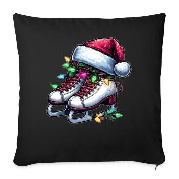 skating skater artist - Sofa pillowcase 17,3'' x 17,3'' (45 x 45 cm) - black - Front