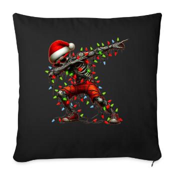 Dabbing Zombie Sunglasses Cute Christmas X - Sofa pillowcase 17,3'' x 17,3'' (45 x 45 cm) - black - Front