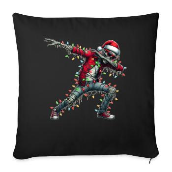 Dabbing Zombie Sunglasses Cute Christmas X - Sofa pillowcase 17,3'' x 17,3'' (45 x 45 cm) - black - Front