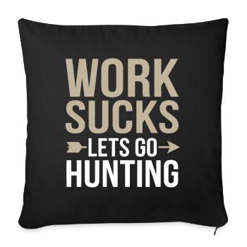Bow Hunting Bow Hunter - Sofa pillowcase 17,3'' x 17,3'' (45 x 45 cm) - black - Front