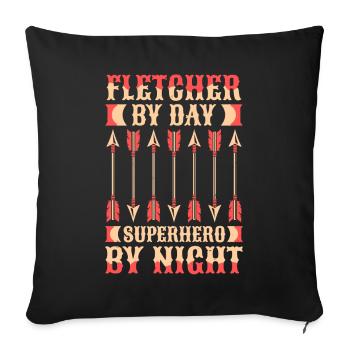 Pfeilmacher - Housse de coussin décorative 45 x 45 cm - noir - Devant