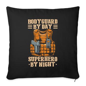Bodyguard - Sofa pillowcase 17,3'' x 17,3'' (45 x 45 cm) - black - Front