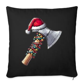 Axe Thrower Axe Thrower Christmas Hat Christmas - Sofa pillowcase 17,3'' x 17,3'' (45 x 45 cm) - black - Front