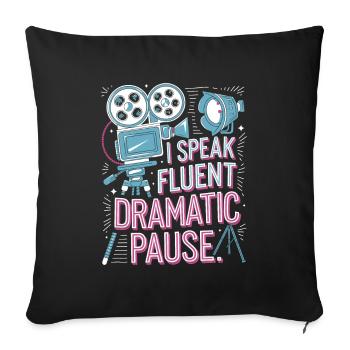 Acteur - Housse de coussin décorative 45 x 45 cm - noir - Devant