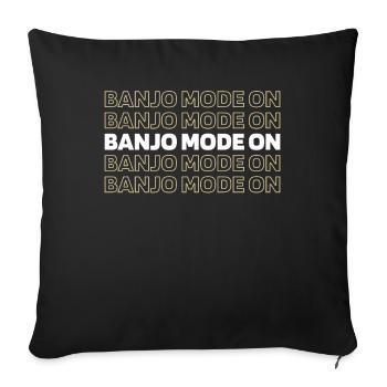 Banjo - Sofakissenbezug 45 x 45 cm - Schwarz - Vorne