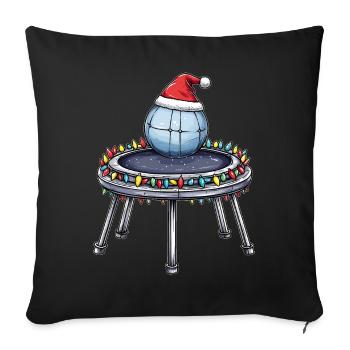 Bossaball Santa Hat Xmas - Sofa pillowcase 17,3'' x 17,3'' (45 x 45 cm) - black - Front