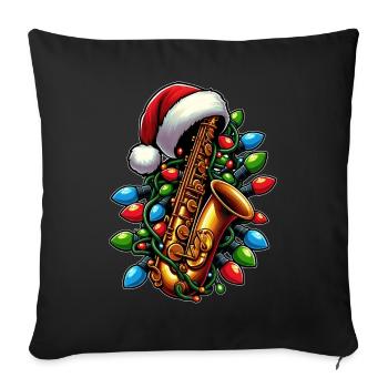 Saxophonist Saxophonist Saxist Sax - Sofa pillowcase 17,3'' x 17,3'' (45 x 45 cm) - black - Front
