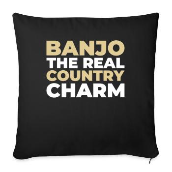 Banjo - Sofa pillowcase 17,3'' x 17,3'' (45 x 45 cm) - black - Front