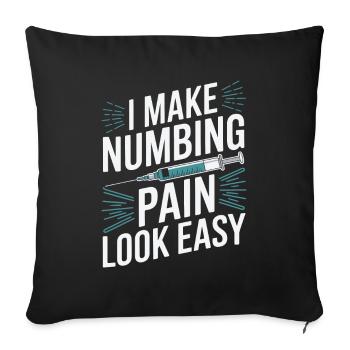 Anaesthetist - Sofa pillowcase 17,3'' x 17,3'' (45 x 45 cm) - black - Front