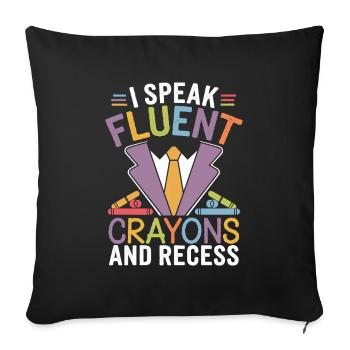 Primary school principal - Sofa pillowcase 17,3'' x 17,3'' (45 x 45 cm) - black - Front