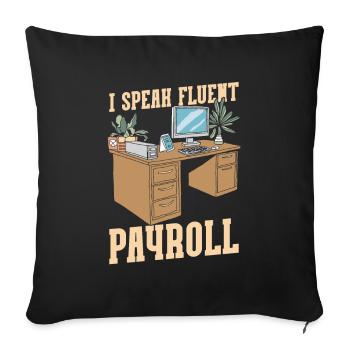 Hr Assistent - Sofakissenbezug 45 x 45 cm - Schwarz - Vorne