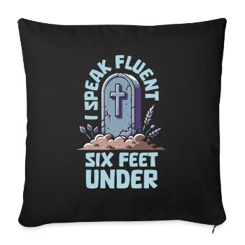 Gravedigger Funeral Assistant - Sofa pillowcase 17,3'' x 17,3'' (45 x 45 cm) - black - Front