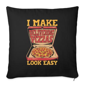 Delivery driver - Sofa pillowcase 17,3'' x 17,3'' (45 x 45 cm) - black - Front