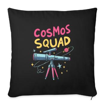 Astronomer Kader - Sofa pillowcase 17,3'' x 17,3'' (45 x 45 cm) - black - Front