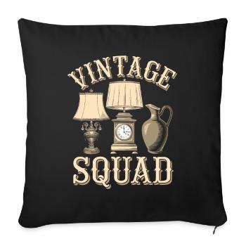 Antique Dealer Kader - Sofa pillowcase 17,3'' x 17,3'' (45 x 45 cm) - black - Front