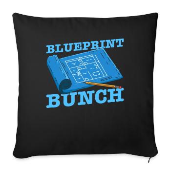 Architect Architecture Team - Sofa pillowcase 17,3'' x 17,3'' (45 x 45 cm) - black - Front