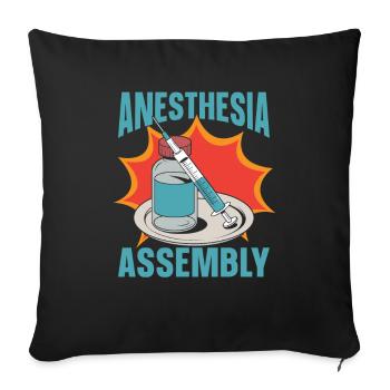 Anesthesiologist Team - Sofa pillowcase 17,3'' x 17,3'' (45 x 45 cm) - black - Front