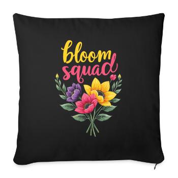 Fleuriste Fleuriste Fleuriste Kader - Housse de coussin décorative 45 x 45 cm - noir - Devant