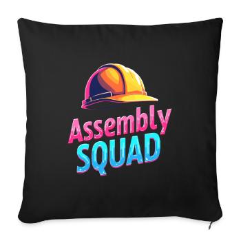 Factory Worker Cadre - Sofa pillowcase 17,3'' x 17,3'' (45 x 45 cm) - black - Front