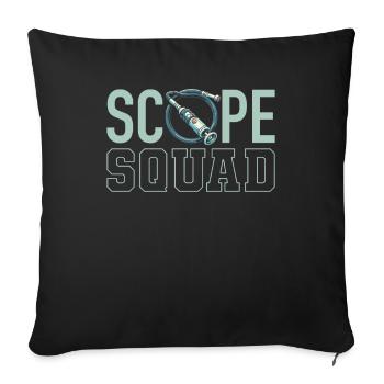 Endoscopy Technician Kader - Sofa pillowcase 17,3'' x 17,3'' (45 x 45 cm) - black - Front