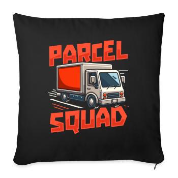 Lieferfahrer Kader - Sofakissenbezug 45 x 45 cm - Schwarz - Vorne