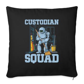 Custodian Bank Cadre - Sofa pillowcase 17,3'' x 17,3'' (45 x 45 cm) - black - Front