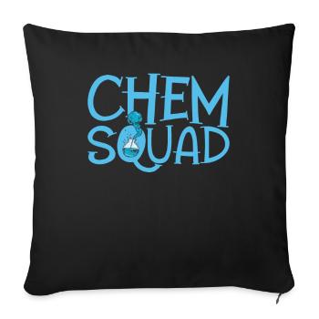 Chemical Engineer Kader - Sofa pillowcase 17,3'' x 17,3'' (45 x 45 cm) - black - Front
