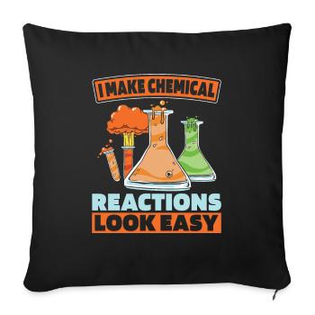 Chemical Engineer - Sofa pillowcase 17,3'' x 17,3'' (45 x 45 cm) - black - Front