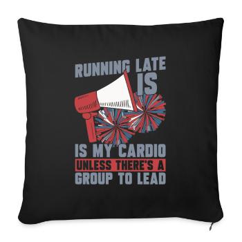 Cheerleader Cheerleading - Sofa pillowcase 17,3'' x 17,3'' (45 x 45 cm) - black - Front