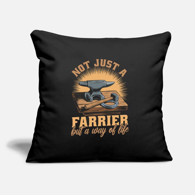 Maréchal-ferrant Housse de coussin décorative 45 x 45 cm