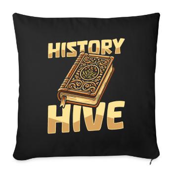 Historian Team - Sofa pillowcase 17,3'' x 17,3'' (45 x 45 cm) - black - Front