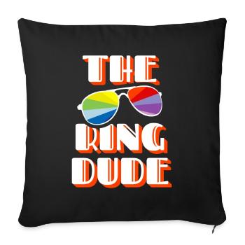 The Ring Dude Ring Bearer Wedding Marriage - Sofa pillowcase 17,3'' x 17,3'' (45 x 45 cm) - black - Front