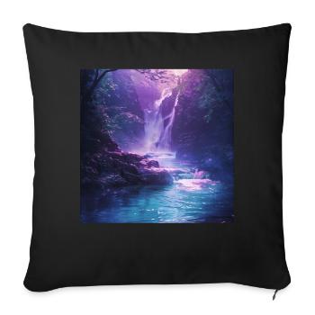 Japon - Housse de coussin décorative 45 x 45 cm - noir - Devant