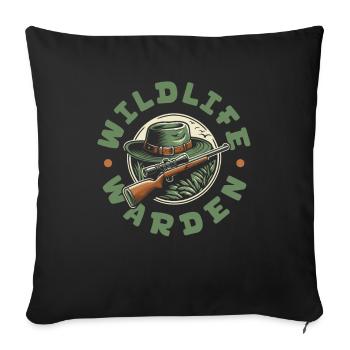 Hunting Supervisor Team - Sofa pillowcase 17,3'' x 17,3'' (45 x 45 cm) - black - Front