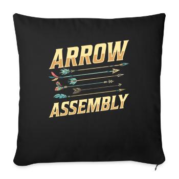 L’équipe Pfeilmacher - Housse de coussin décorative 45 x 45 cm - noir - Devant