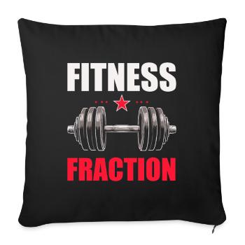 Fitness Trainer Personal Trainer Team - Sofa pillowcase 17,3'' x 17,3'' (45 x 45 cm) - black - Front