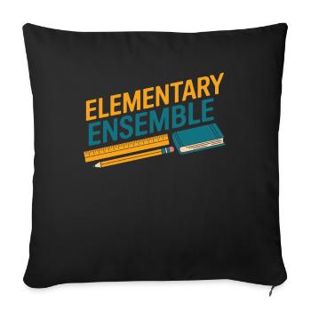 Primary School Teacher Team - Sofa pillowcase 17,3'' x 17,3'' (45 x 45 cm) - black - Front
