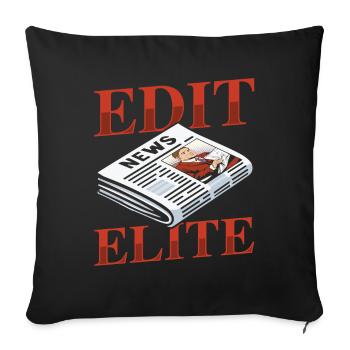 Editor Team - Sofa pillowcase 17,3'' x 17,3'' (45 x 45 cm) - black - Front