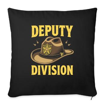 Équipe adjointe - Housse de coussin décorative 45 x 45 cm - noir - Devant