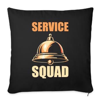 Équipe de conciergerie - Housse de coussin décorative 45 x 45 cm - noir - Devant