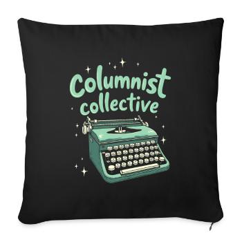 Columnist Team - Sofa pillowcase 17,3'' x 17,3'' (45 x 45 cm) - black - Front