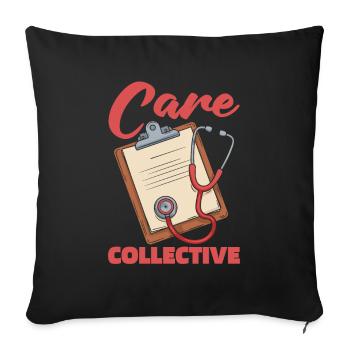 Specialist nurse team - Sofa pillowcase 17,3'' x 17,3'' (45 x 45 cm) - black - Front