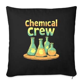 Chemical Engineer Team - Sofa pillowcase 17,3'' x 17,3'' (45 x 45 cm) - black - Front