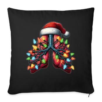 Respiratory Therapist Respiratory Therapy - Sofa pillowcase 17,3'' x 17,3'' (45 x 45 cm) - black - Front