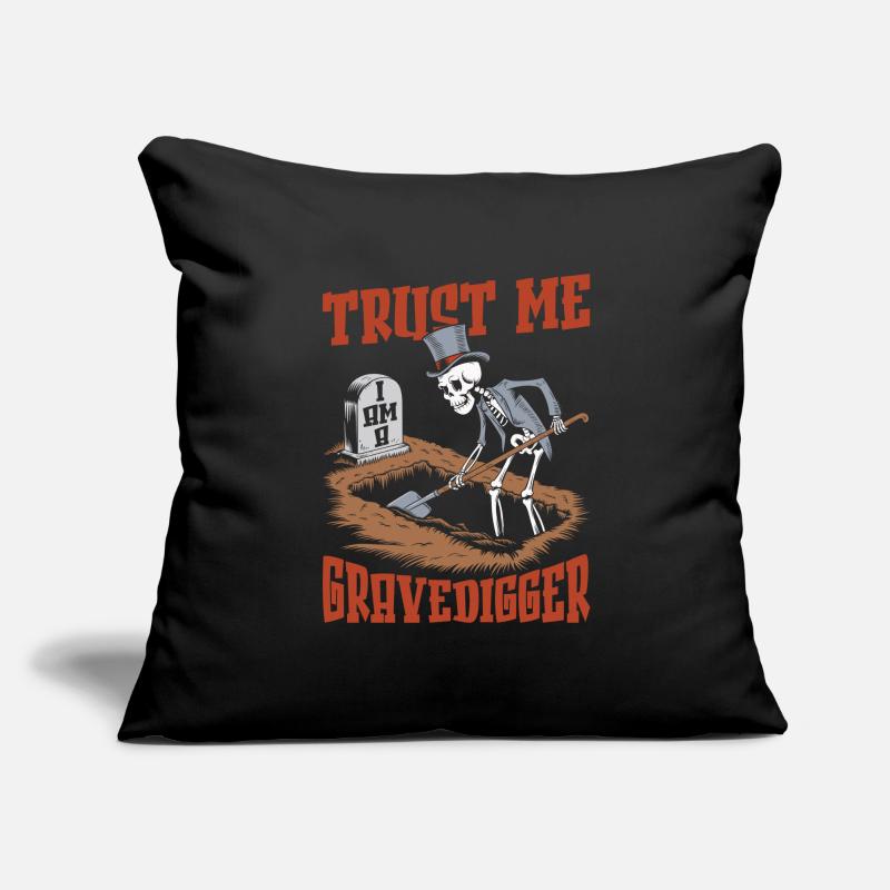 Gravedigger Funeral Assistant Sofa pillowcase 17,3'' x 17,3'' (45 x 45 cm)