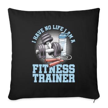 Entraîneurs de fitness Entraîneurs personnels - Housse de coussin décorative 45 x 45 cm - noir - Devant