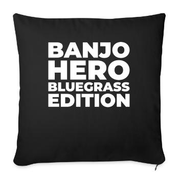 Banjo - Sofa pillowcase 17,3'' x 17,3'' (45 x 45 cm) - black - Front