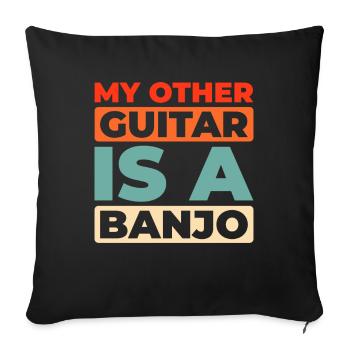 Banjo - Sofa pillowcase 17,3'' x 17,3'' (45 x 45 cm) - black - Front
