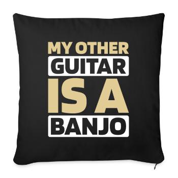 Banjo - Sofa pillowcase 17,3'' x 17,3'' (45 x 45 cm) - black - Front